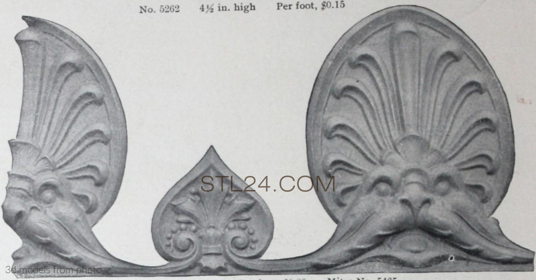 Фризы (FRIESE_1543 -  | 3D model 3DSMAX / OBJ / STL) 3D модель для ЧПУ станка